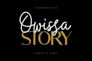 Owissa Story - Font Duo Font Download