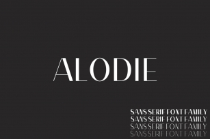 Alodie Sans Serif Font Family Font Download