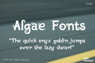 Algae Fonts - Fantasy Font Download