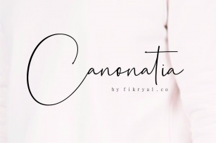 Canonatia  Handwritten Font Font Download