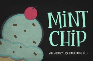 Mint Chip Font & Vectors Font Download
