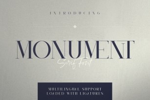 Monument - All Caps Serif Font Font Download