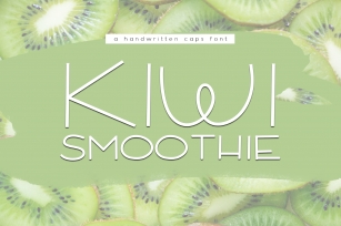 Kiwi Smoothie - A Fun Handwritten Font Font Download