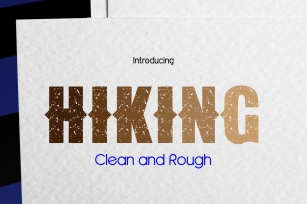 HIKING - Clean & Rough Font Download