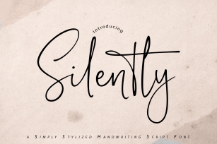 Silently | Handwriting Script Font Font Download