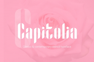 Capitolia Stencil Typeface Font Download