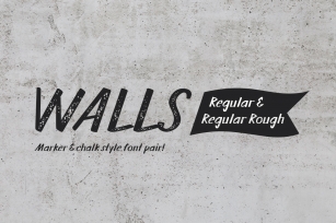Walls Regular & Walls Rough Regular Font Download