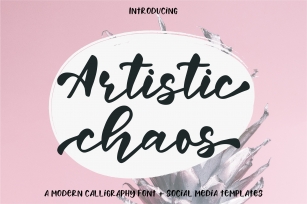 Artistic Chaos Font Duo  Bonus Font Download