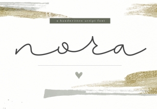 Nora - Handwritten Script Font Font Download