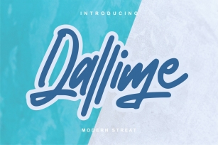 Dallime | Modern Street Font Font Download