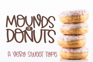 Mounds of Donuts - A Very Sweet Type with Ligatures! Font Download