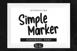 Simple Marker Font Font Download