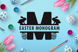 Easter Monogram Font Download