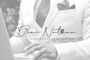 Dear Natha Handwritten Signature Font Download