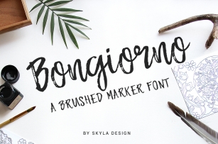 Brush marker font - Bongiorno Font Download