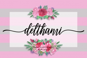 NEW Delthami Script || Elegant Font Download