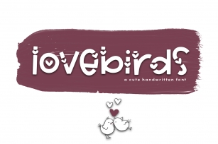 Lovebirds - A Cute Handwritten Font Font Download