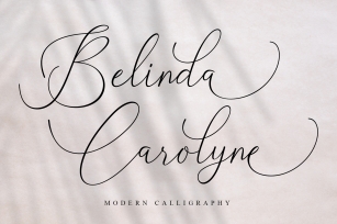 Belinda Carolyne | Modern Script Font Download