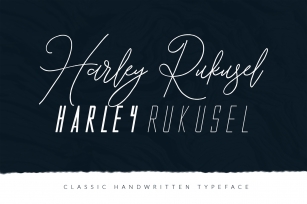 Harley Rukusel | Font Trio Font Download
