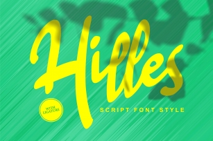 Hilles | Script Font Style Font Download