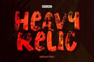 Heavy Relic - Display Font Font Download