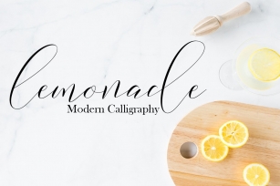 Lemonade Modern Calligraphy Font Download