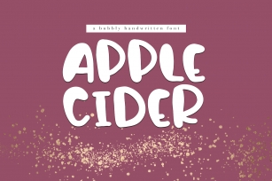 Apple Cider - A Bubbly Handwritten Font Font Download