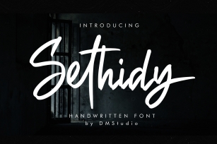 Sethidy - Handwritten Font Font Download