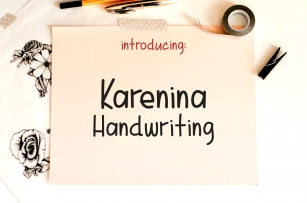 Karenina Handwriting Font Download