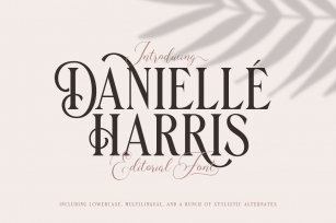 Danielle Harris - Editorial Font Font Download