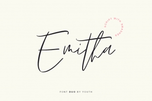 Emitha script DUO Font Download