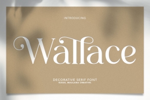 Wallace - Decorative Serif Font Font Download