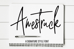 Awestruck Signature Style Font Font Download