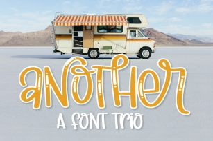 Another - A Thick Scripty Font Trio - with Shine & Outline Font Download