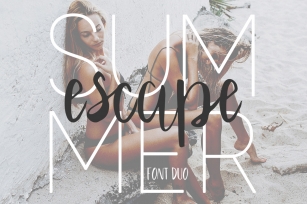 Summer Escape Font Duo Font Download