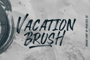 Vacation Brush Font Font Download