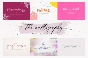 The Chic Calligraphy Font Bundle Font Download