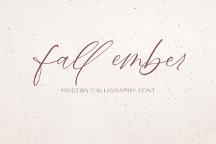 Fall Ember Calligraphy Script Font Font Download