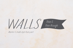 Walls Thin & Walls Rough Thin Font Download