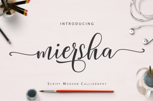 Miersha script Font Download