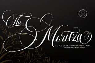 The Moritza Script- With Ornament Font Download