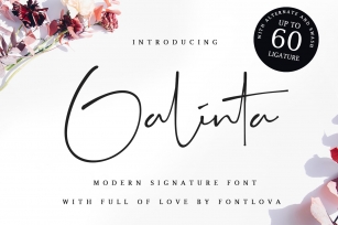 Galinta Signature Font Download
