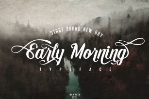 Early Morning Typeface Font Download