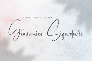 Geovanice - Casual Signature Font Font Download