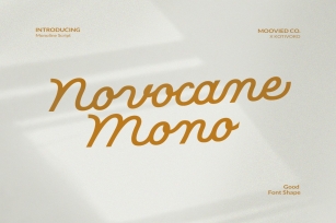 Novocane Monoline Script Font Download