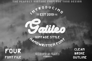 Galileo - Vintage Style - Font Duo Font Download