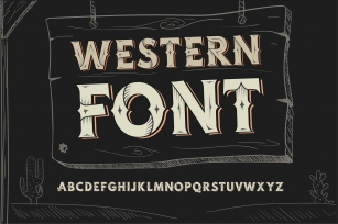 Western OTF vintage label font. Uppercase only! Font Download