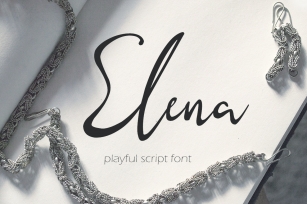Elena - playful script Font Download