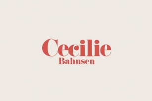 Cecilie Bahnsen Font Download