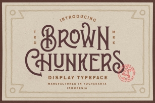 Brown Chunkers - Display Typeface Font Download